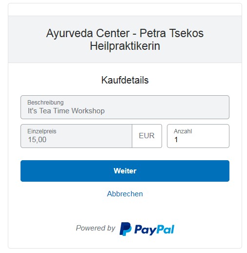 paypal menge anpassen